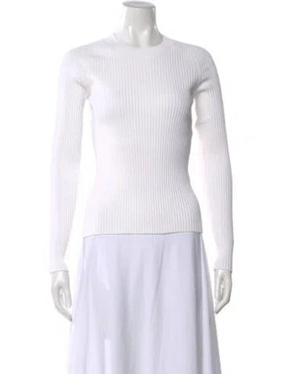 Pre-owned Rag & Bone Crew Neck Sweater In White