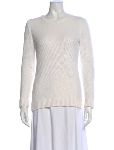 Pre-owned Rag & Bone Crew Neck Sweater In White
