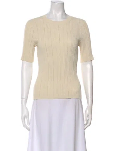 Pre-owned Rag & Bone Crew Neck Sweater In White