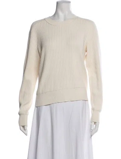 Pre-owned Rag & Bone Crew Neck Sweater In White