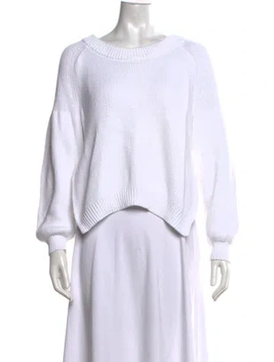Pre-owned Rag & Bone Crew Neck Sweater In White