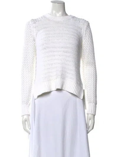 Pre-owned Rag & Bone Crew Neck Sweater In White