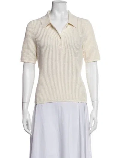 Pre-owned Rag & Bone Crew Neck Sweater In White