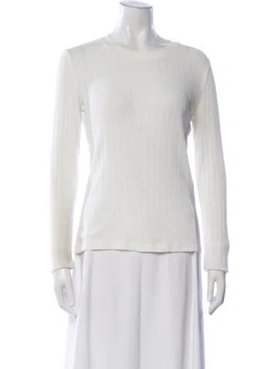 Pre-owned Rag & Bone Crew Neck Sweater In White