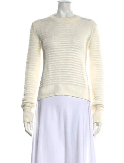 Pre-owned Rag & Bone Crew Neck Sweater In White