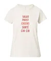 Rag & Bone Cheers Crewneck Graphic Tee In White