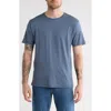 Rag & Bone Crewneck Cotton Blend T-shirt In Blue