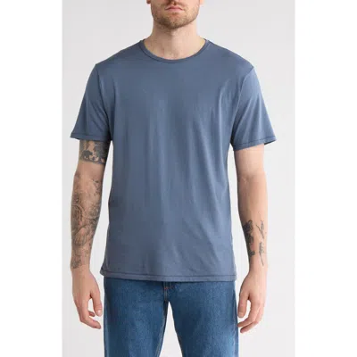 Rag & Bone Crewneck Cotton Blend T-shirt In Blue