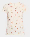 Rag & Bone Allover Mushroom Cotton Graphic T-shirt In Neutral