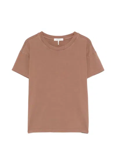 Rag & Bone Crew-neck T-shirt In Brown