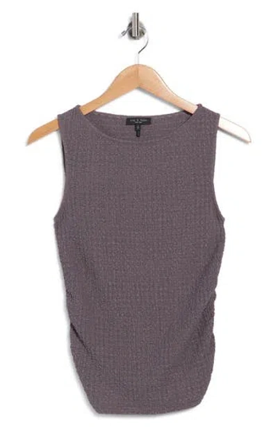 Rag & Bone Crinkled Tank In Purple