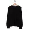 Rag & Bone Curtis Crewneck Cotton Sweater In Black