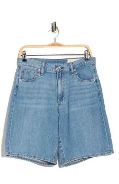 Rag & Bone Cynthia Denim Bermuda Shorts In Blue