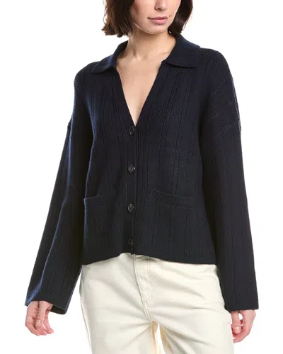 Rag & Bone Cynthia Wool-blend Cardigan In Black
