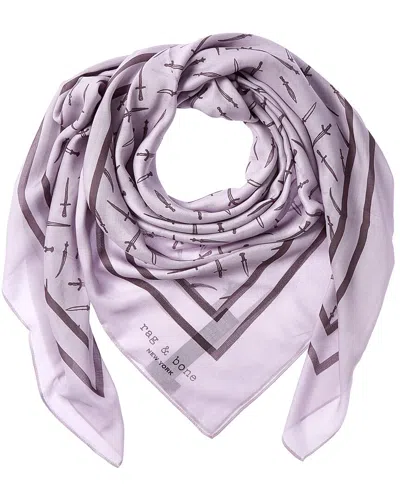 Rag & Bone Dagger Scarf In Purple