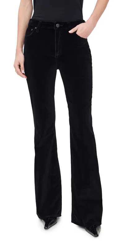 Rag & Bone Dahlia Full Flare Pants Black Velvet
