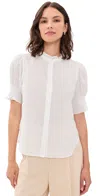 Rag & Bone Dakota Button Down Shirt Bone In White