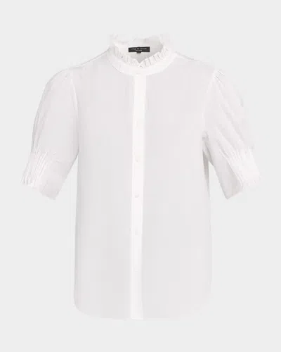 Rag & Bone Dakota Cotton Shirt In White