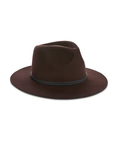 Rag & Bone Dakota Felted Wool Fedora In Burgundy