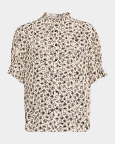 Rag & Bone Dakota Floral Silk-blend Shirt In Multi