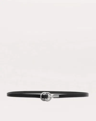 Rag & Bone Dakota Leather Belt In Black