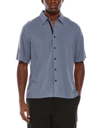 Rag & Bone Dalton Striped Jacquard Shirt In Blue