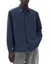 Rag & Bone Dalton Jacquard Button Front Shirt In Blue