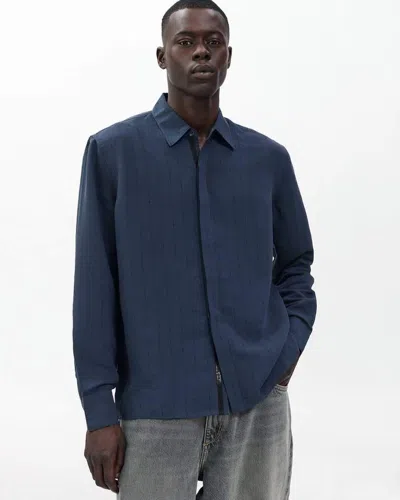 Rag & Bone Dalton Jacquard Shirt In Blue