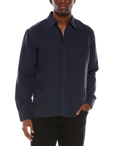 Rag & Bone Dalton Jaquard Shirt In Blue
