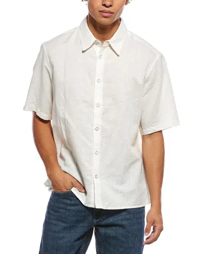 Rag & Bone Dalton Linen Shirt In White