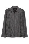 Rag & Bone Dalton Patchwork Cotton Blend Flannel Button-up Shirt In Black