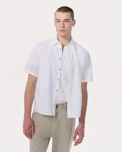 Rag & Bone Dalton Patchwork Shirt In White