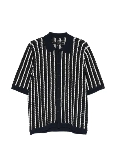 Rag & Bone Dalton Striped Shirt In Blue