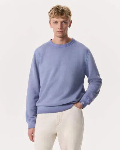 Rag & Bone Damon Cotton-blend Vintage Terry Sweatshirt In Blue