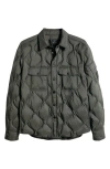 Rag & Bone Dane Padded Shirt Jacket In Green