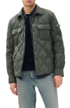 Rag & Bone Padded Dane Shirt Jacket Dksdw In Green