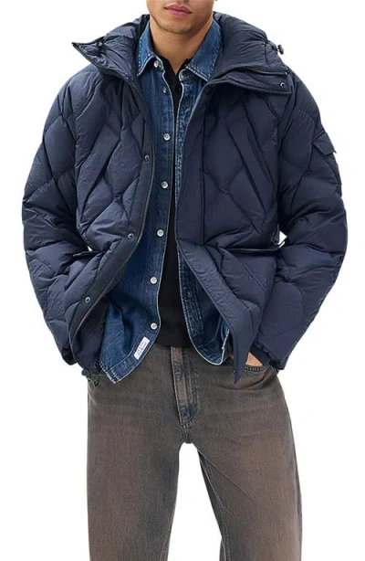 Rag & Bone Dane Quilted Shield Jacket In Blue