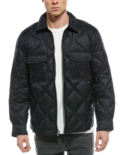 Rag & Bone Dane Zip Shirt Jacket In Black