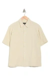 Rag & Bone Danny Cotton Gauze Button-up Shirt In Gray