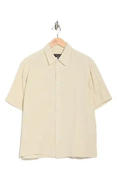 Rag & Bone Danny Cotton Gauze Button-up Shirt In Gray