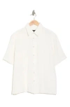 Rag & Bone Danny Cotton Gauze Button-up Shirt In White