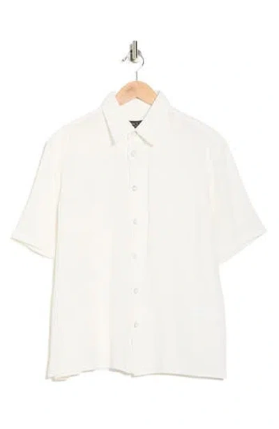 Rag & Bone Danny Cotton Gauze Button-up Shirt In White