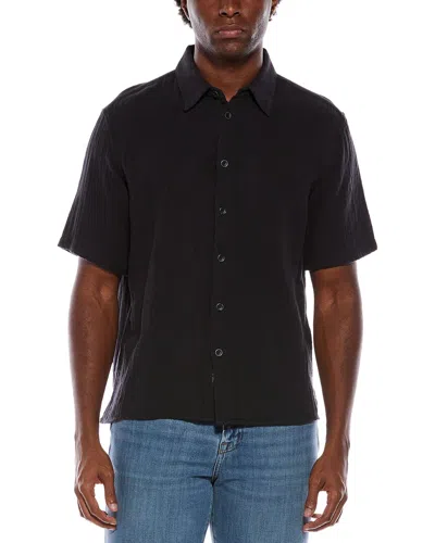 Rag & Bone Danny Cotton-gauze Shirt In Black