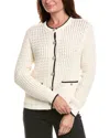 Rag & Bone Daria Cable-knit Cotton-blend Cardigan In White