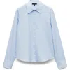 Rag & Bone Dayton Cotton Poplin Button-up Shirt In Blue