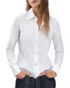 Rag & Bone Dayton Cotton Poplin Button-up Shirt In White