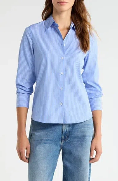 Rag & Bone Dayton Stripe Shirt In Blue