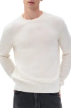 Rag & Bone Declan Crewneck Cashmere Sweater In White