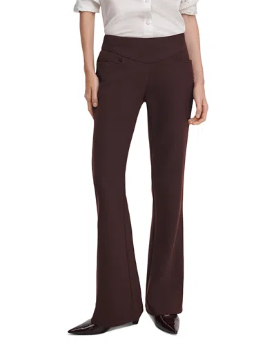 Rag & Bone Demi Flared Leg Pants In Burgundy