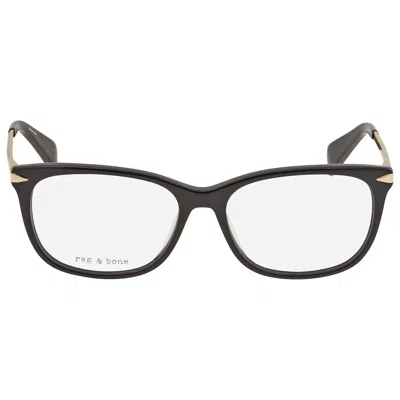 Rag & Bone Rag And Bone Demo Rectangular Ladies Eyeglasses Rnb3006 02m2 54 In Black